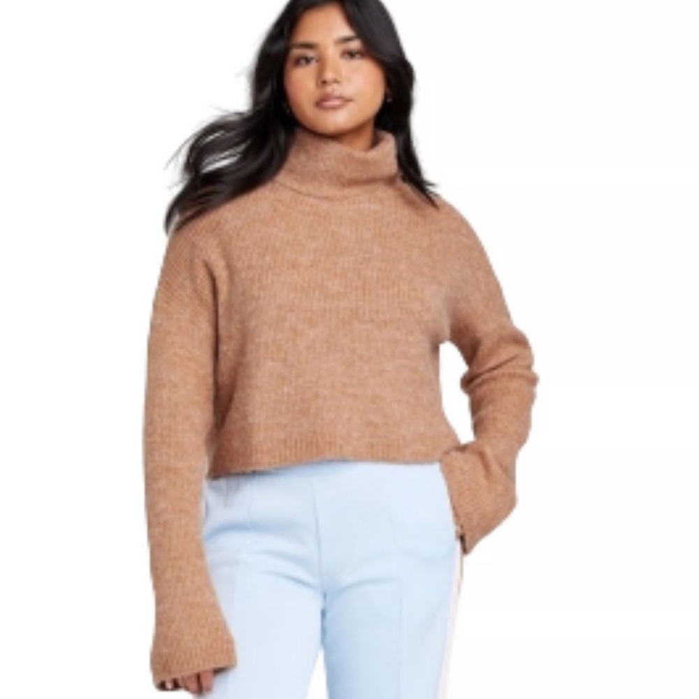 Cozy Brown Turtleneck Sweater